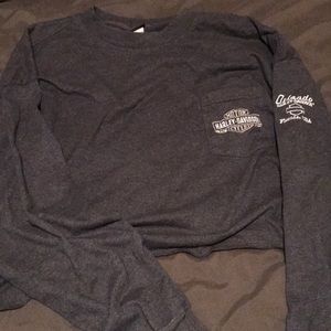 Harley Davidson cropped long sleeve